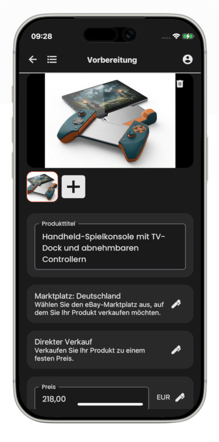 Inserat vorbereiten